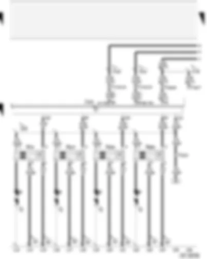 Wiring Diagram  AUDI A4 2001 - Motronic control unit - ignition coils
