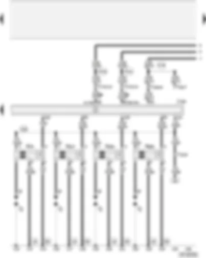 Wiring Diagram  AUDI A4 2001 - Motronic control unit - ignition coils