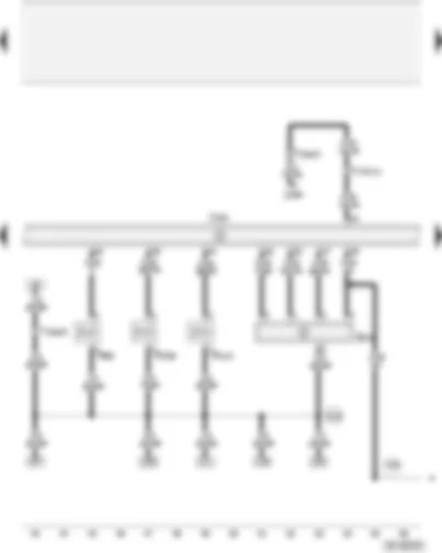 Wiring Diagram  AUDI A4 2001 - Air mass meter - Motronic control unit - activated charcoal filter system solenoid valve I - secondary air inlet valve - intake manifold change-over valve