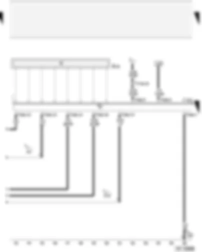 Wiring Diagram  AUDI A4 2001 - Steering column electronics control unit - cruise control system