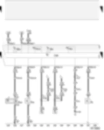 Wiring Diagram  AUDI A4 2001 - Control unit with display in dash panel insert