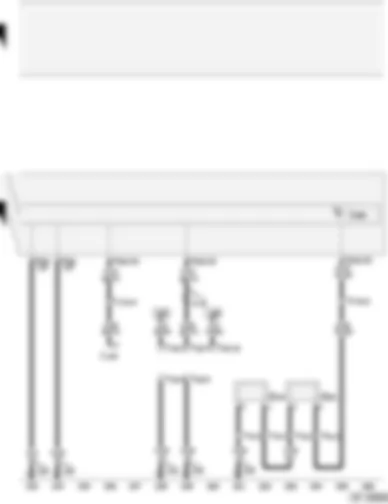 Wiring Diagram  AUDI A4 2001 - Brake lining/pad wear senders - control unit with display in dash panel insert - diagnostic connector
