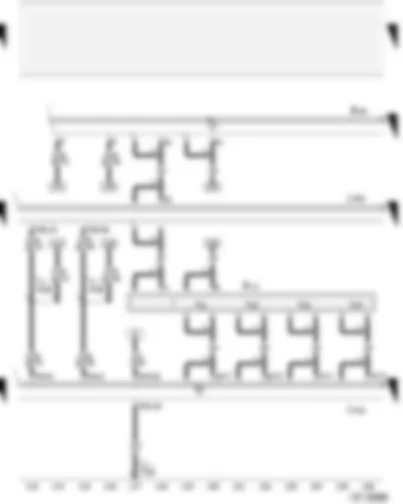 Wiring Diagram  AUDI A4 2001 - Operating electronics control unit - navigation - navigation/TV tuner - aerial - navigation interface