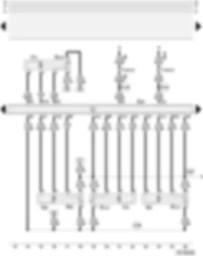 Wiring Diagram  AUDI A4 2002 - Defroster flap - temperature flap - central flap - air flow flap