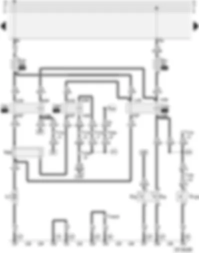 Wiring Diagram  AUDI A4 2002 - Radiator fan control for 1.9 litre turbo-diesel engine (TDI)