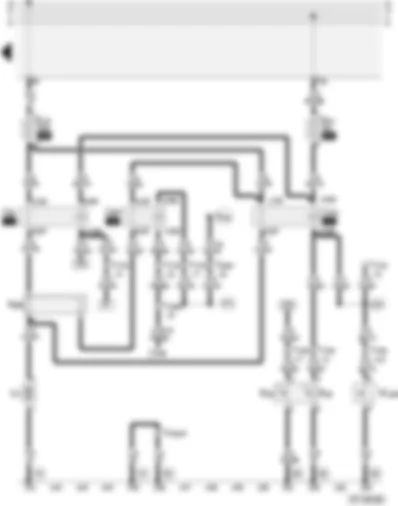 Wiring Diagram  AUDI A4 2002 - Radiator fan control for 2.5 litre turbo-diesel engine (TDI)