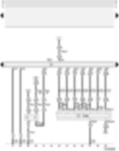 Wiring Diagram  AUDI A4 2002 - Air conditioner with automatic control - without auxiliary water pump
