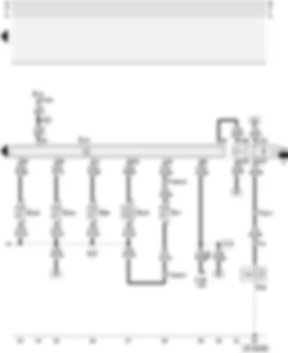 Wiring Diagram  AUDI A4 2002 - Air conditioner with automatic control - without auxiliary water pump