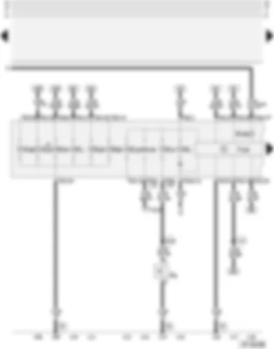 Wiring Diagram  AUDI A4 2001 - Dash panel insert - combi-processor in dash panel insert - handbrake warning switch - warning lamps