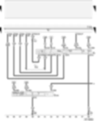 Wiring Diagram  AUDI A4 2001 - Lighting switch - headlight range control adjuster - onboard power supply control unit