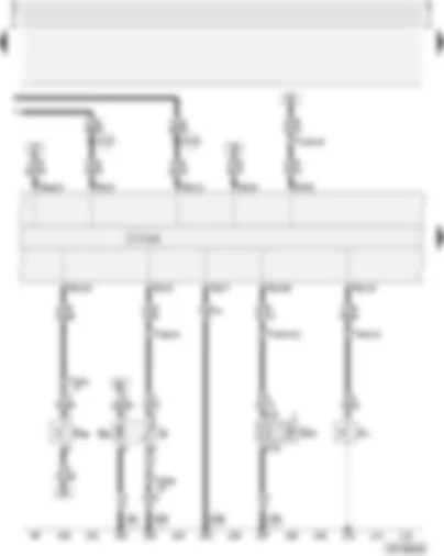 Wiring Diagram  AUDI A4 2002 - Combi-processor in dash panel insert - oil pressure switch - coolant shortage indicator switch - fuel pump - speedometer sender