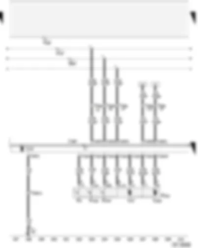 Wiring Diagram  AUDI A4 2001 - Door control unit (front passenger’s side) with electric windows - central locking lock unit (front passenger’s side)