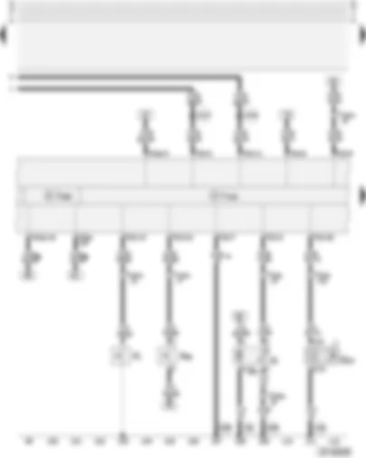 Wiring Diagram  AUDI A4 2001 - Combi-processor in dash panel insert - oil pressure switch - coolant shortage indicator switch - fuel pump - speedometer sender