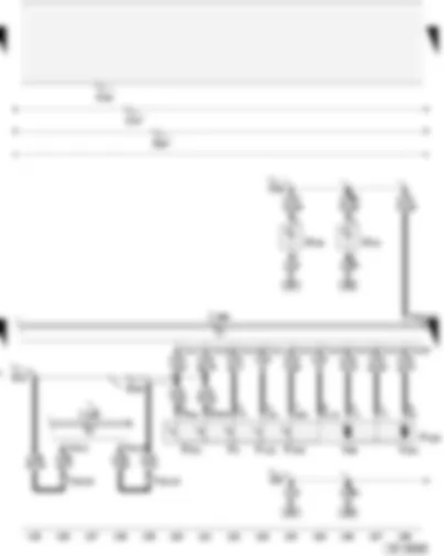 Wiring Diagram  AUDI A4 2003 - Door control unit (driver’s side) with electric windows - central locking lock unit (driver’s side) - entry light - door warning lamp (driver’s side)