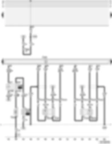 Wiring Diagram  AUDI A4 2002 - Motronic control unit - lambda probe downstream of catalytic converter - lambda probe II downstream of catalytic converter