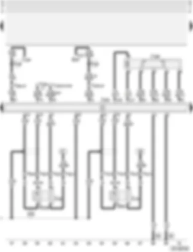 Wiring Diagram  AUDI A4 2002 - Motronic control unit - lambda probe - lambda probe II - throttle valve control unit