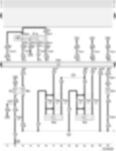Wiring Diagram  AUDI A4 2002 - Motronic control unit - coolant temperature senders - intake air temperature sender - knock sensors - cruise control system switch