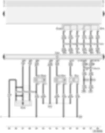Wiring Diagram  AUDI A4 2002 - Motronic control unit - accelerator pedal position senders - charge air pressure sender - Hall senders - engine speed sender