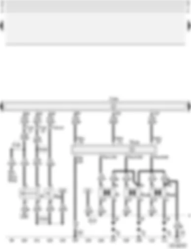 Wiring Diagram  AUDI A4 2002 - Motronic control unit - clutch pedal switch - brake light switch - ignition coils - output stage