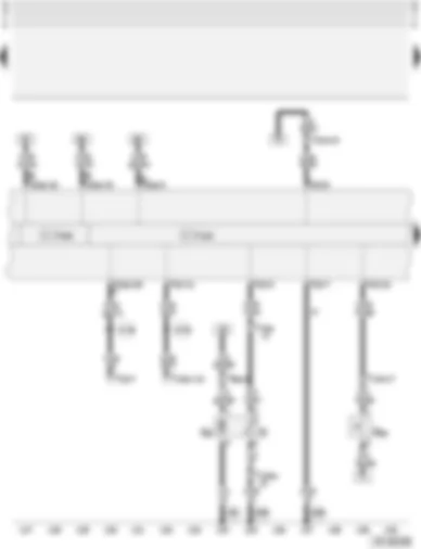 Wiring Diagram  AUDI A4 2002 - Combi-processor in dash panel insert - fuel pump - diagnostic connector - coolant shortage indicator switch