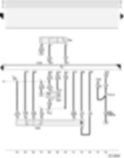 Wiring Diagram  AUDI A4 1999 - Motronic control unit - throttle valve control unit - altitude sender - Hall sender