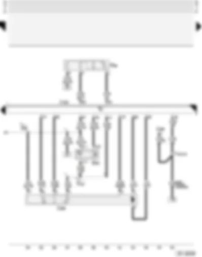 Wiring Diagram  AUDI A4 2002 - Motronic control unit - throttle valve control unit - altitude sender - Hall sender