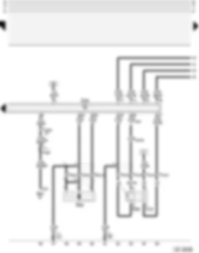 Wiring Diagram  AUDI A4 1999 - Motronic control unit - lambda probe - engine speed sender