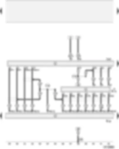Wiring Diagram  AUDI A4 2003 - Control unit for voice control - telephone transmitter and receiver unit - fax unit