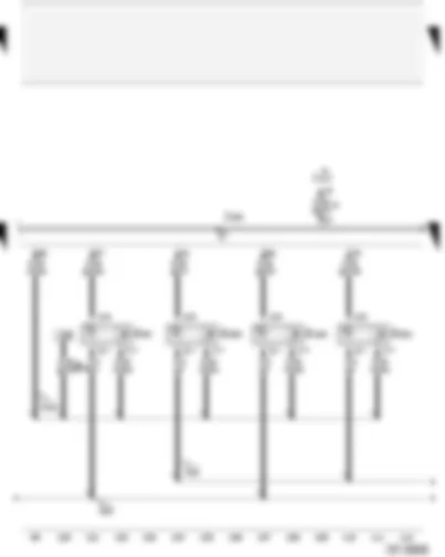 Wiring Diagram  AUDI A4 2002 - Hall senders - Motronic control unit