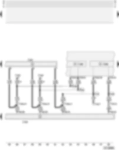 Wiring Diagram  AUDI A4 2002 - Telephone/telematics control unit - control unit for voice control - control unit with display in dash panel insert - CAN bus - diagnostic connector