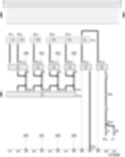 Wiring Diagram  AUDI A4 2002 - Aerials for radio Symphony (Avant models)