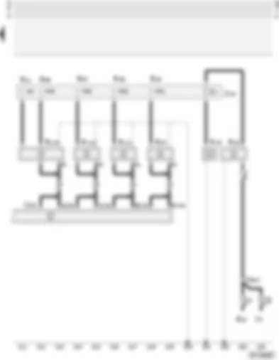 Wiring Diagram  AUDI A4 2002 - Aerials for radio Symphony (saloon models)