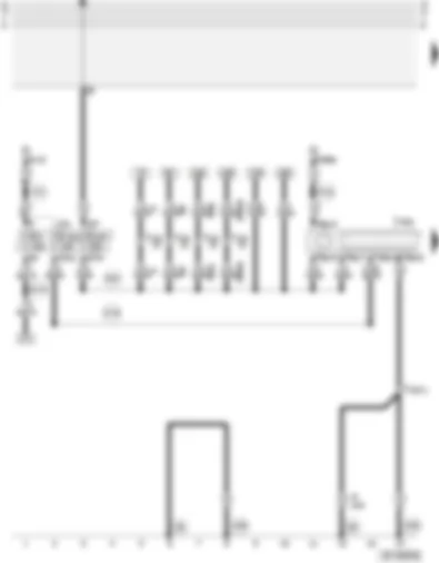 Wiring Diagram  AUDI A4 2002 - Navigation operating electronics control unit - voltage supply