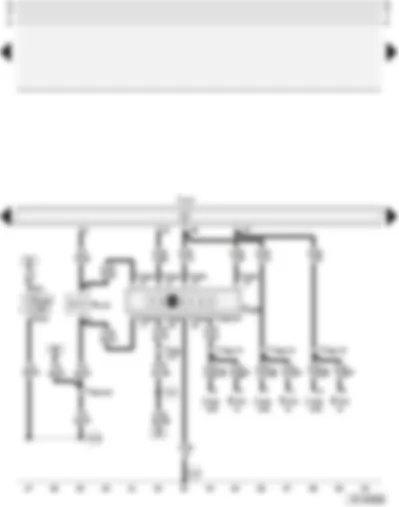 Wiring Diagram  AUDI A4 2002 - Automatic gearbox control unit - Tiptronic switch - selector lever lock solenoid