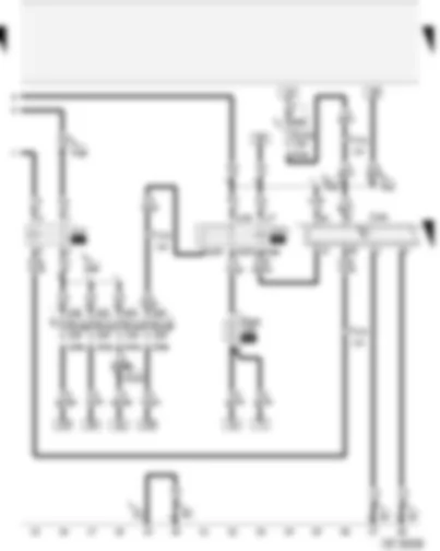 Wiring Diagram  AUDI A4 2001 - Fuel pump relay - Motronic control unit - Motronic current supply relay - fuses