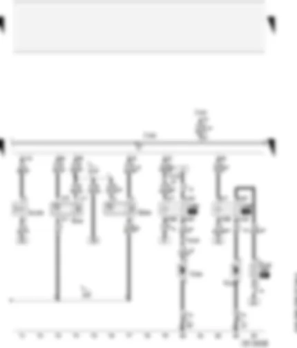 Wiring Diagram  AUDI A4 2001 - Hall sender - Motronic control unit - inlet camshaft timing adjustment valve -1- - secondary air pump - vacuum pump for brakes