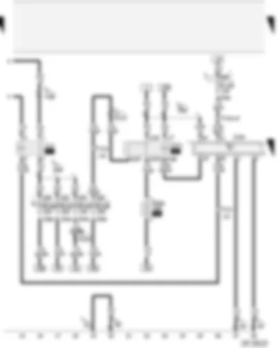 Wiring Diagram  AUDI A4 2001 - Fuel pump relay - Motronic control unit - Motronic current supply relay