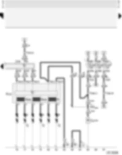 Wiring Diagram  AUDI A4 2002 - Motronic control unit - ignition system