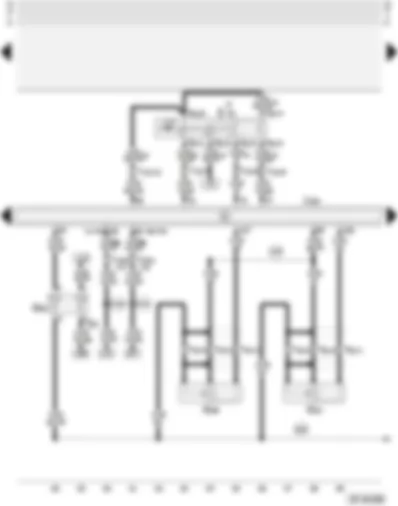 Wiring Diagram  AUDI A4 2002 - Motronic control unit - coolant temperature senders - knock sensors - cruise control system switch