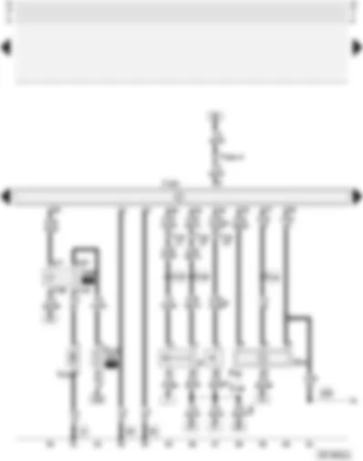Wiring Diagram  AUDI A4 2002 - Motronic control unit - air mass meter - secondary air pump motor