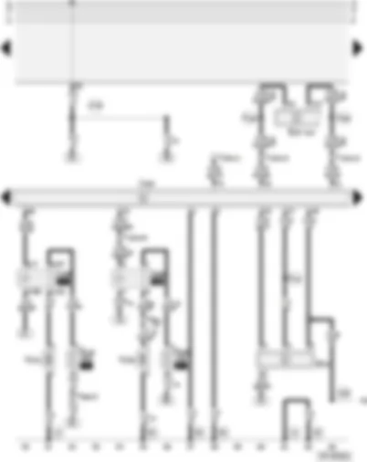 Wiring Diagram  AUDI A4 2002 - Motronic control unit - lambda probe - air mass meter - secondary air pump motor