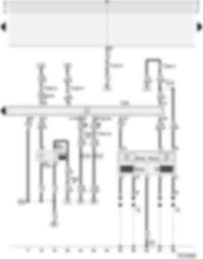 Wiring Diagram  AUDI A4 2002 - Motronic control unit - Motronic current supply relay - ignition coil