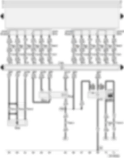 Wiring Diagram  AUDI A4 2002 - Simos control unit - accelerator pedal position senders - engine speed sender - current supply relay for Simos control unit - exhaust gas recirculation valve