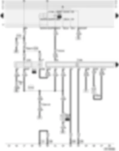 Wiring Diagram  AUDI A4 2002 - Diesel direct injection system control unit - fuel temperature sender - relay for glow plugs - diesel direct injection system relay