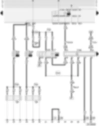 Wiring Diagram  AUDI A4 2002 - Diesel direct injection system control unit - diesel direct injection system relay - glow plugs