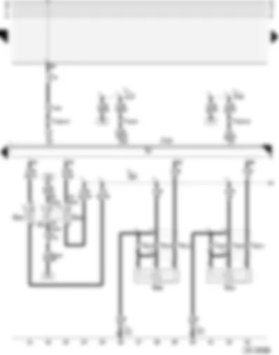 Wiring Diagram  AUDI A4 2001 - Motronic control unit - coolant temperature senders - intake air temperature sender - knock sensors