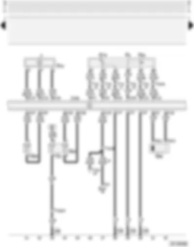 Wiring Diagram  AUDI A4 1998 - Diesel direct injection system control unit - accelerator pedal position sender - needle lift sender - coolant temperature senders - charge air pressure sender