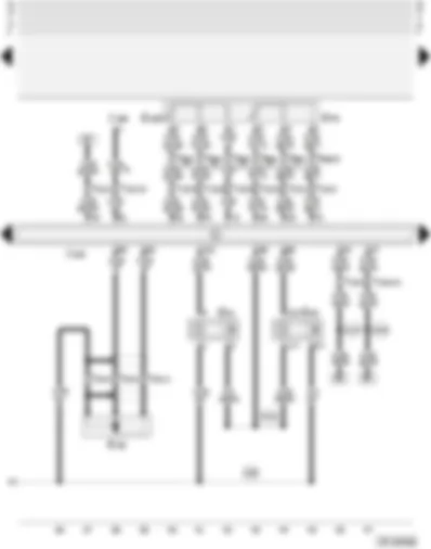 Wiring Diagram  AUDI A4 2002 - Motronic control unit - Hall sender - engine speed sender - charge air pressure sender - accelerator pedal position senders