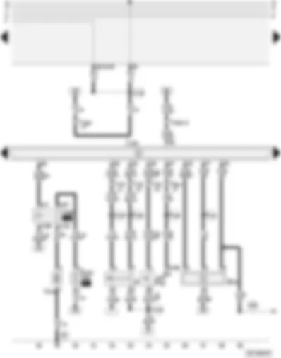 Wiring Diagram  AUDI A4 2002 - Motronic control unit - brake light switch - clutch pedal switch - air mass meter - secondary air pump