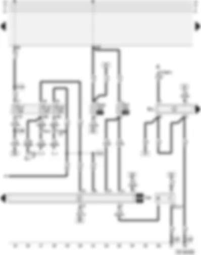 Wiring Diagram  AUDI A4 2002 - Alarm system control unit - two-way radio - alarm system off switch
